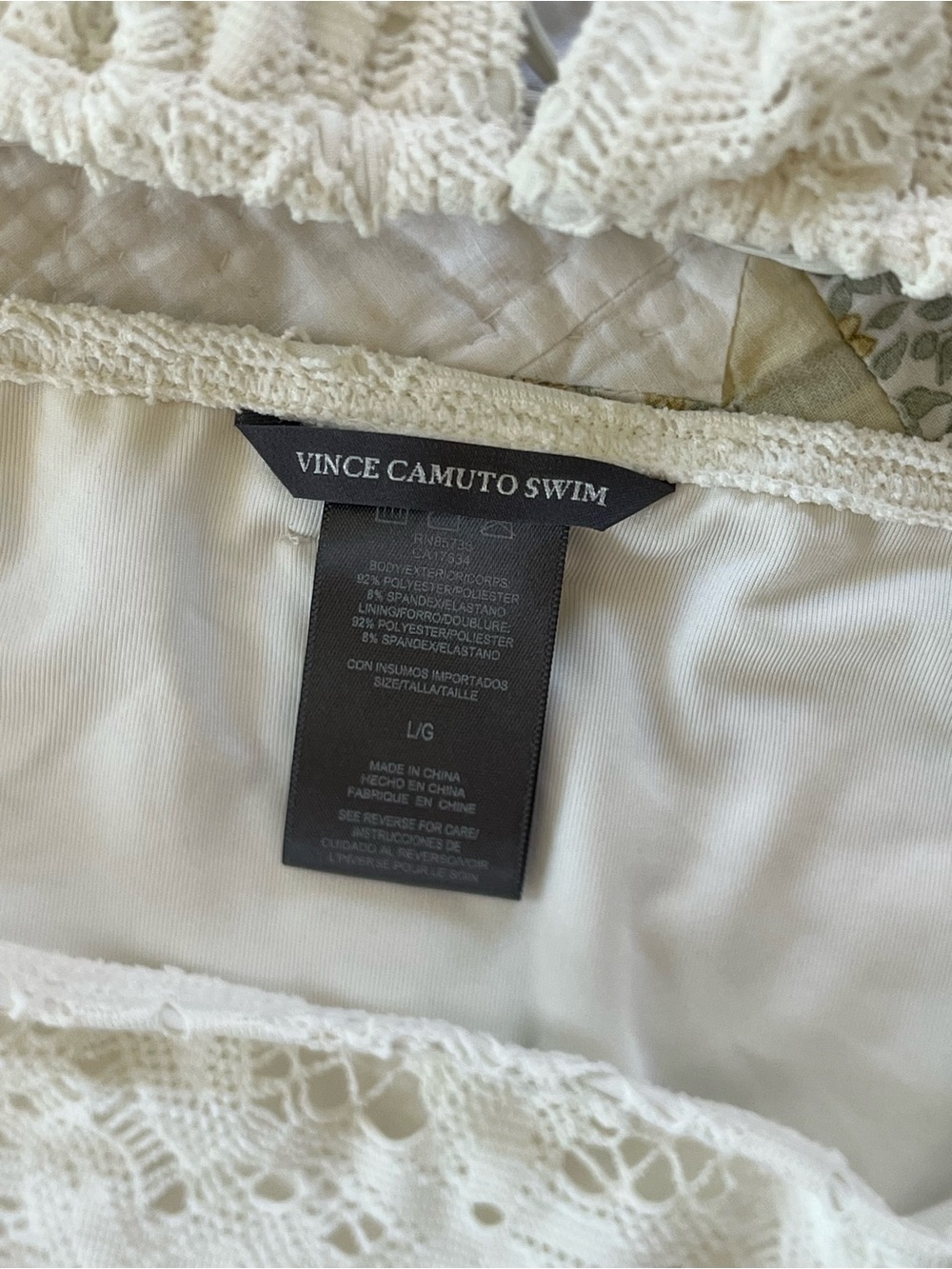 Ivory Lace Triangle Bikini Set - Picture 3 of 4